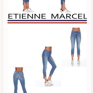 Etienne Marcel Red Zipper Jeans